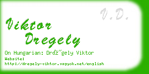 viktor dregely business card